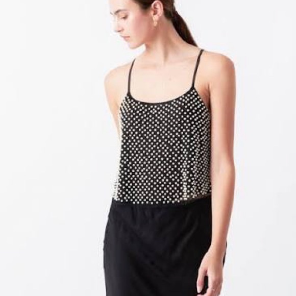 Endless Rose Women's Pearl Embellished Cami Top - Picture 4 of 11